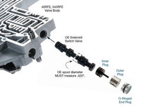 Oversized Solenoid Switch Valve Plug Kit