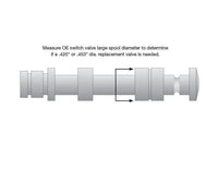 Oversized Solenoid Switch Valve Plug Kit