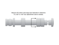 Oversized Solenoid Switch Valve Plug Kit