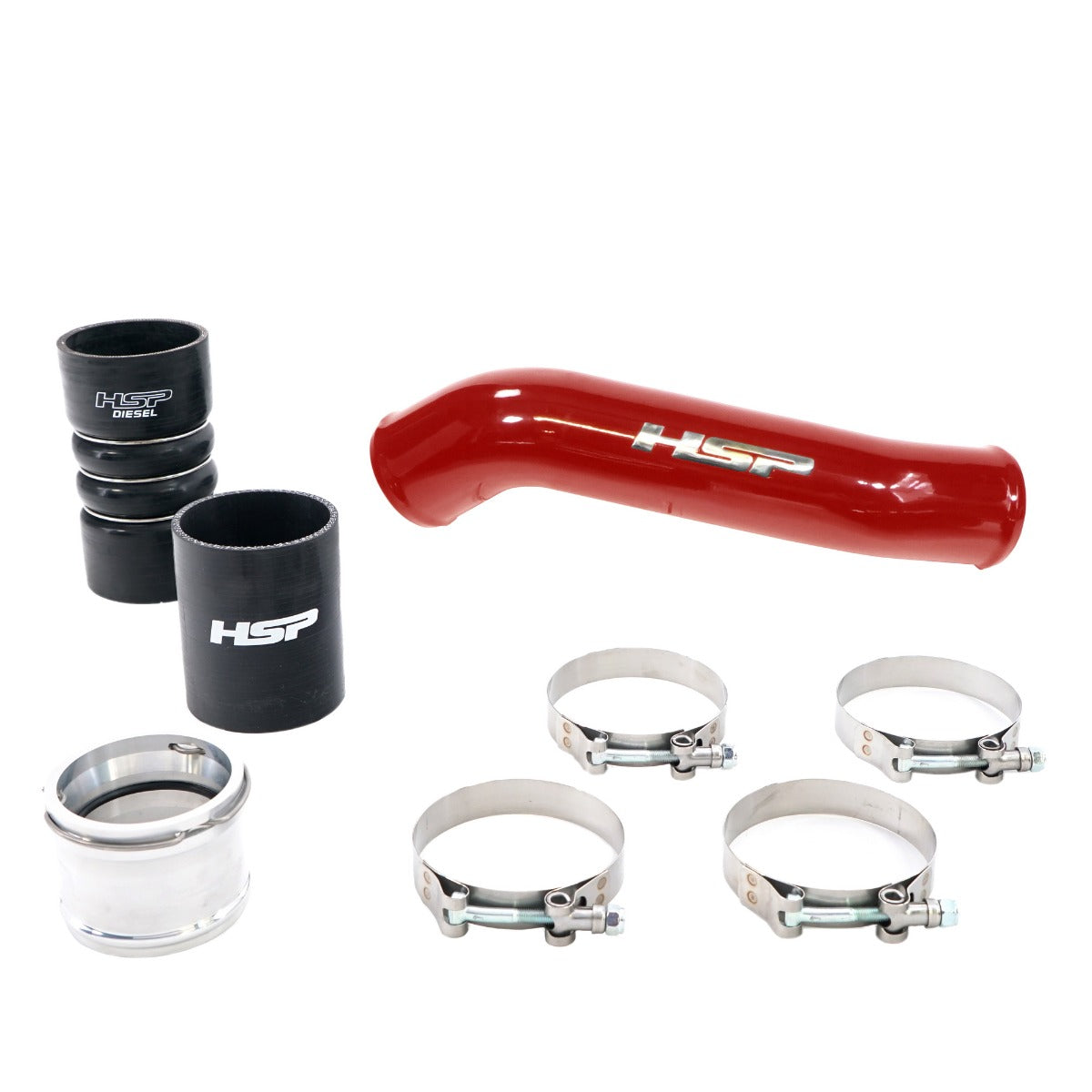 HSP Replacement Hot Side Tube For 2011-2022 Ford Powerstroke F250/350 6.7 Liter-M&M Orange