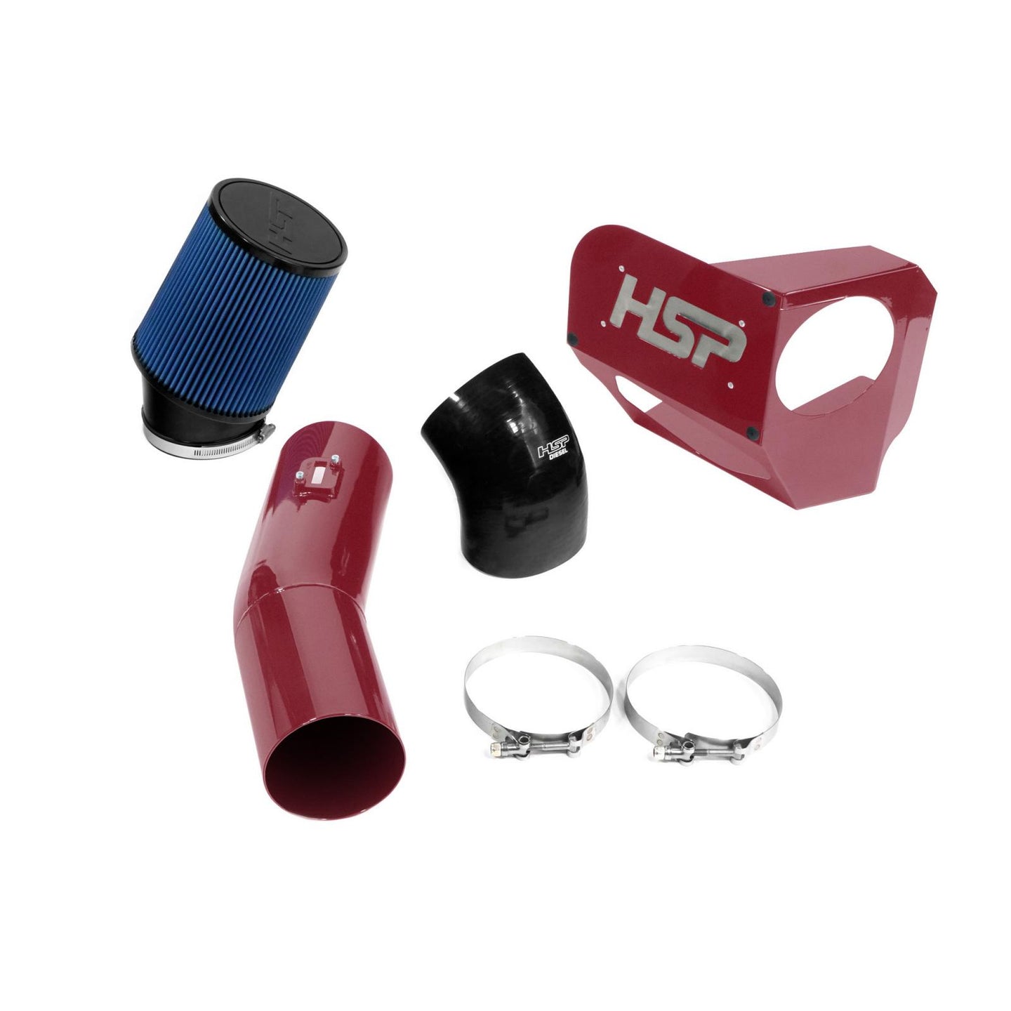 HSP Cold Air Intake For 2020-2022 Ford Powerstroke F250/350 6.7 Liter-Illusion Cherry - HSP Diesel