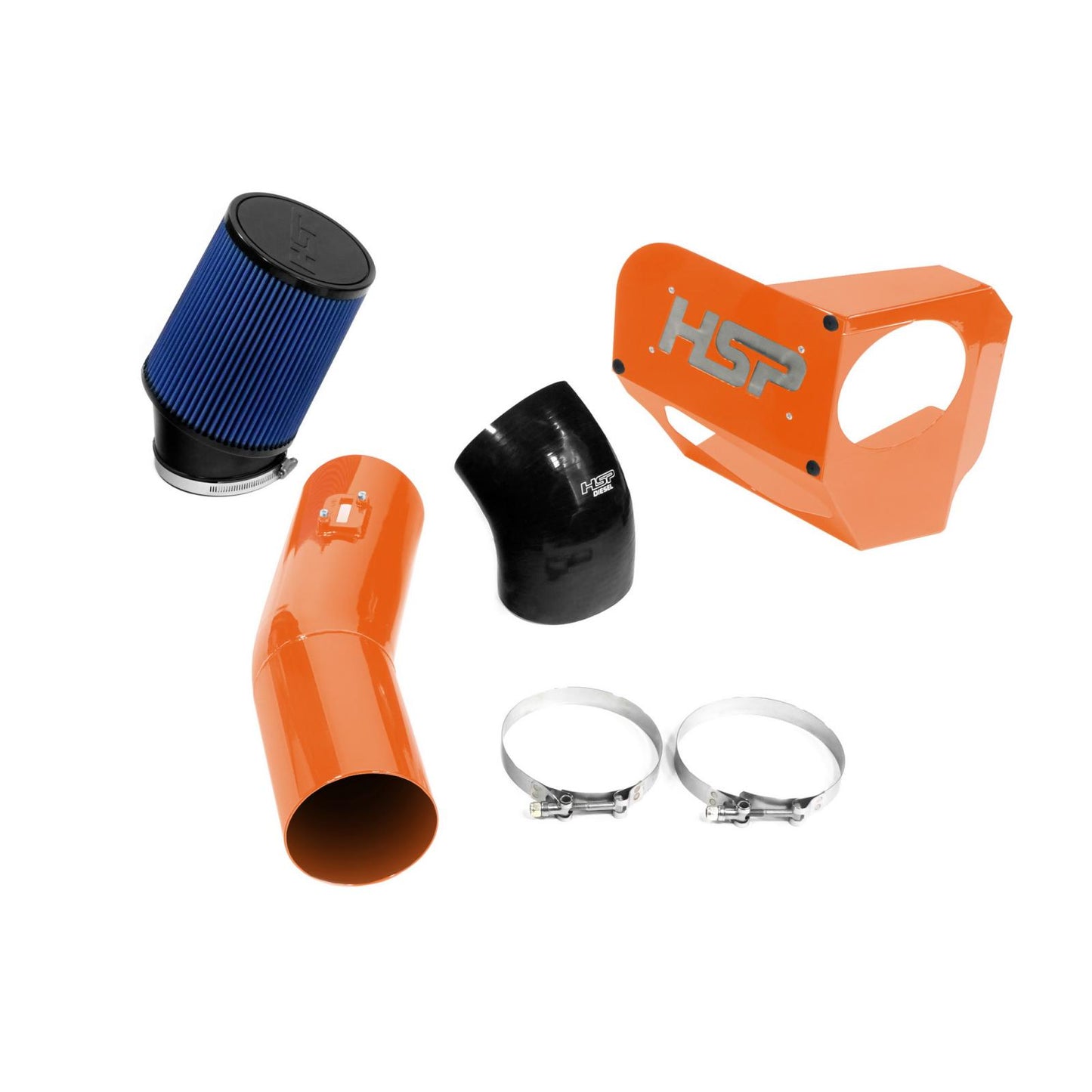 HSP Cold Air Intake For 2020-2022 Ford Powerstroke F250/350 6.7 Liter-M&M Orange - HSP Diesel