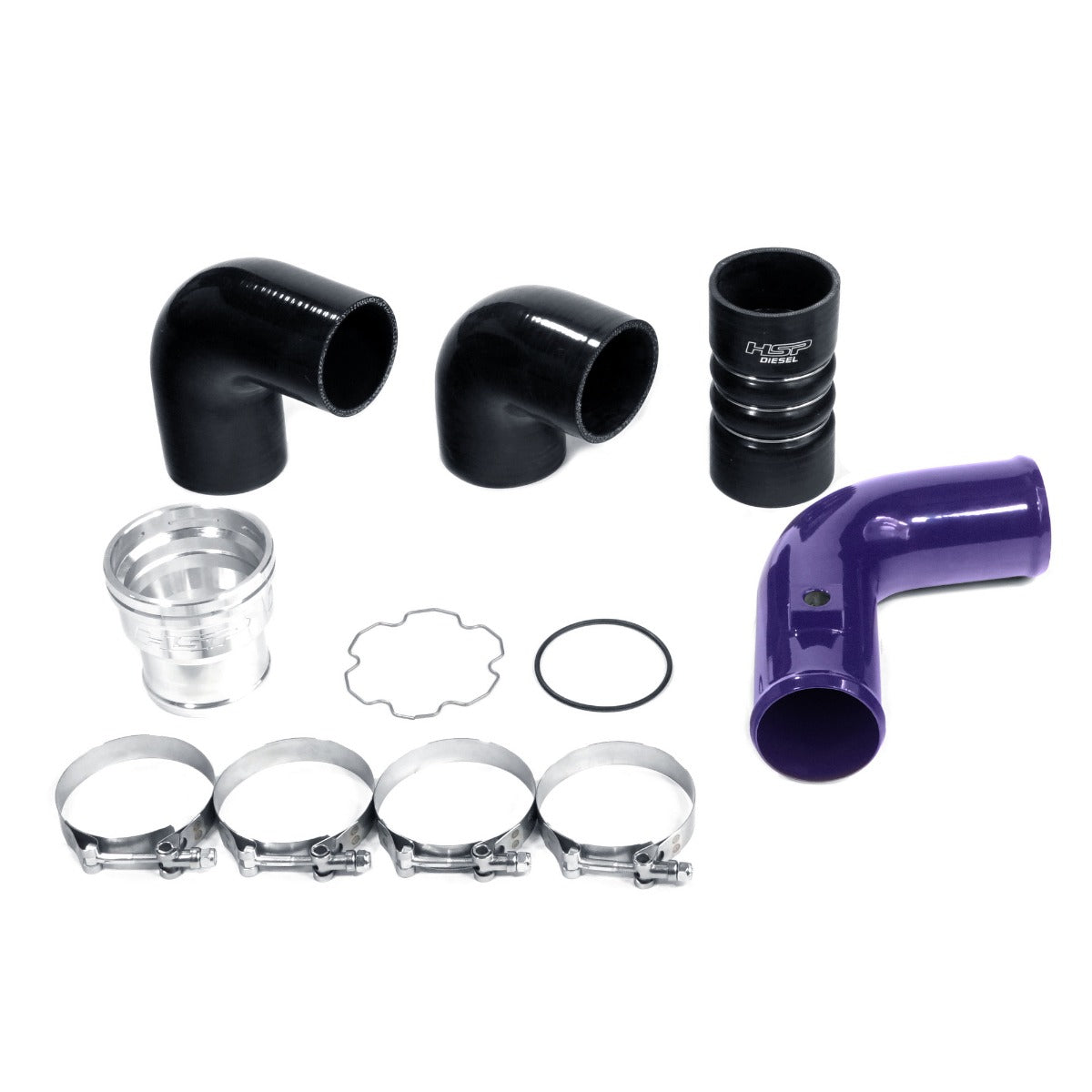 HSP Replacement Cold Side Tube For 2011-2022 Ford Powerstroke F250/350 6.7 Liter-Illusion Purple