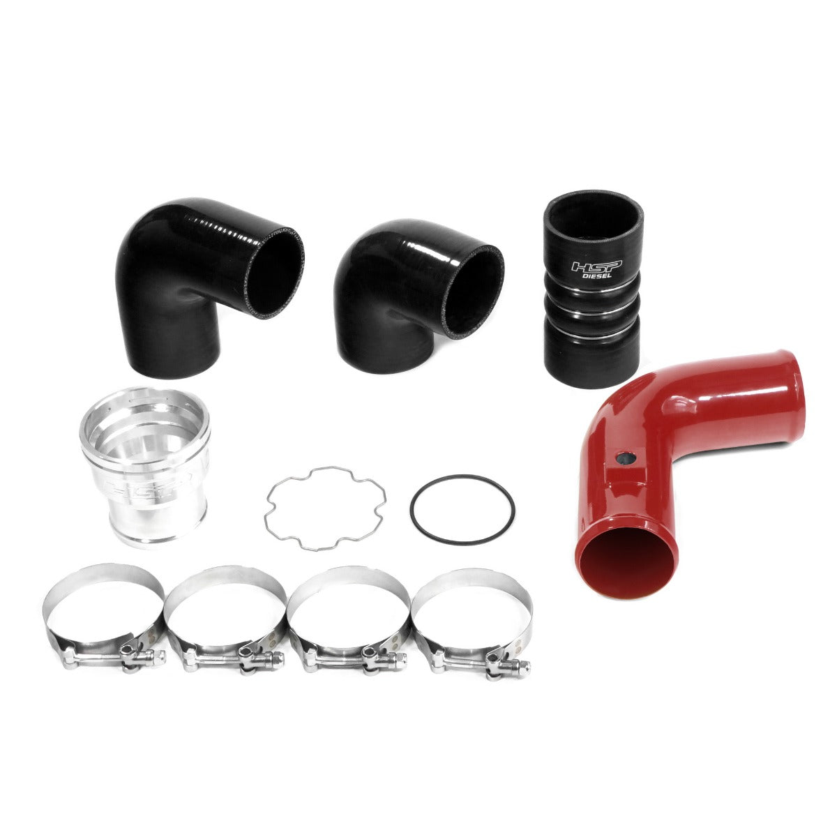 HSP Replacement Cold Side Tube For 2011-2022 Ford Powerstroke F250/350 6.7 Liter-Silk Stain Black