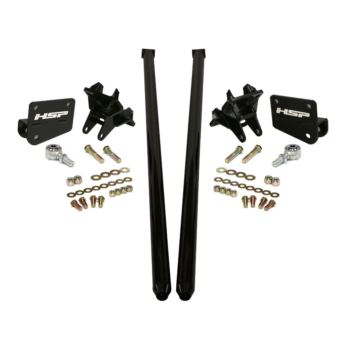 HSP Traction Bars For 2011-2017 Ford Powerstroke 6.7 Liter F250 F350 SRW Regular Cab Long Bed-Flag Red