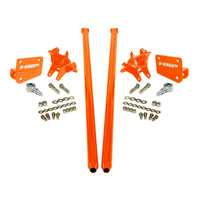 HSP Traction Bars For 2011-2017 Ford Powerstroke 6.7 Liter F250 F350 SRW Crew Cab Long Bed-Flag Red