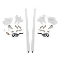 HSP Traction Bars For 2017.5-2022 Ford Powerstroke 6.7 Liter F350 SRW Extended Cab Short Bed-Flag Red