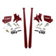 HSP Traction Bars For 2017.5-2022 Ford Powerstroke 6.7 Liter F350 SRW Crew Cab Long Bed-Illusion Cherry - HSP Diesel