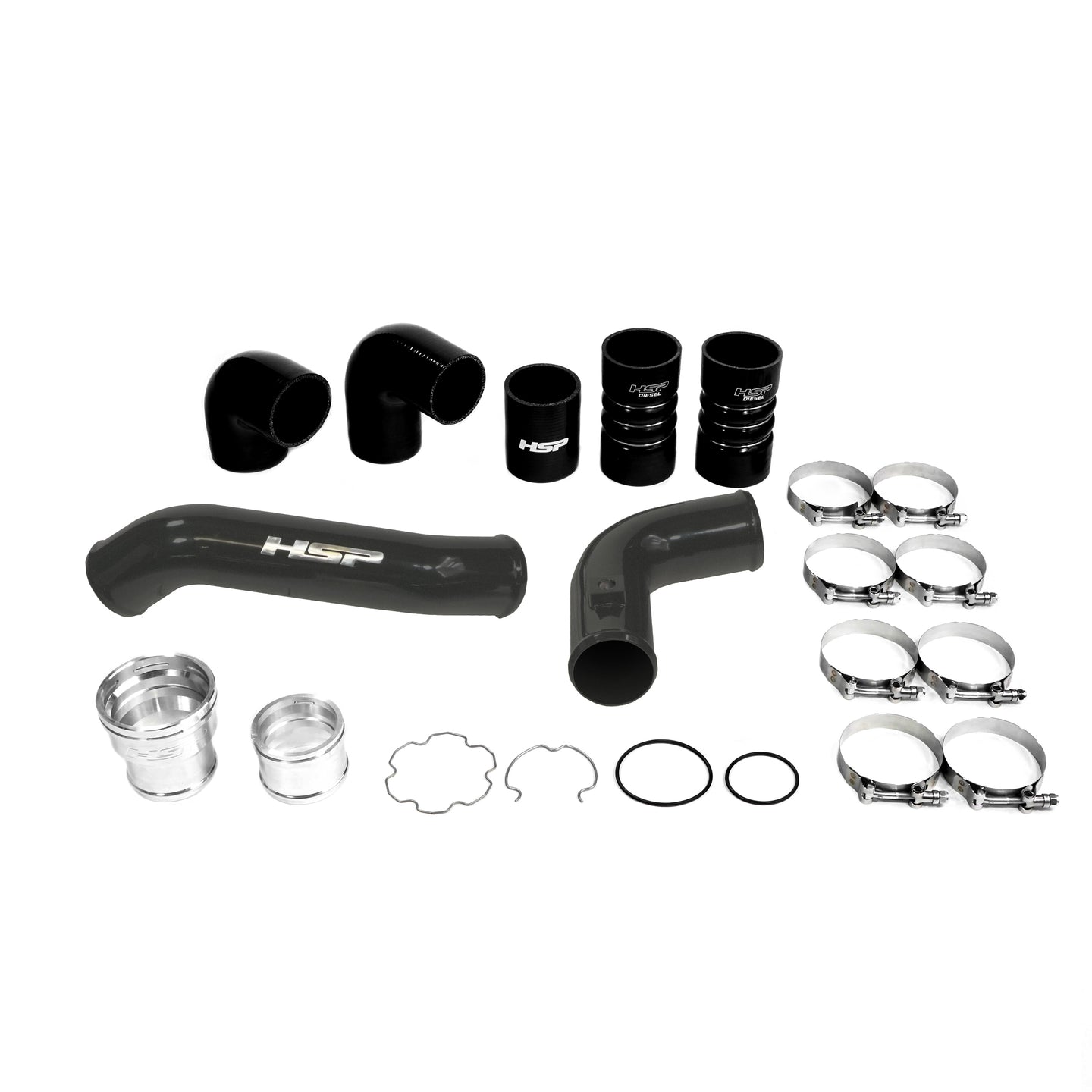 HSP Intercooler Bundle Kit For 2011-2022 Ford Powerstroke F250/350 6.7 Liter Kingsport Grey - HSP Diesel