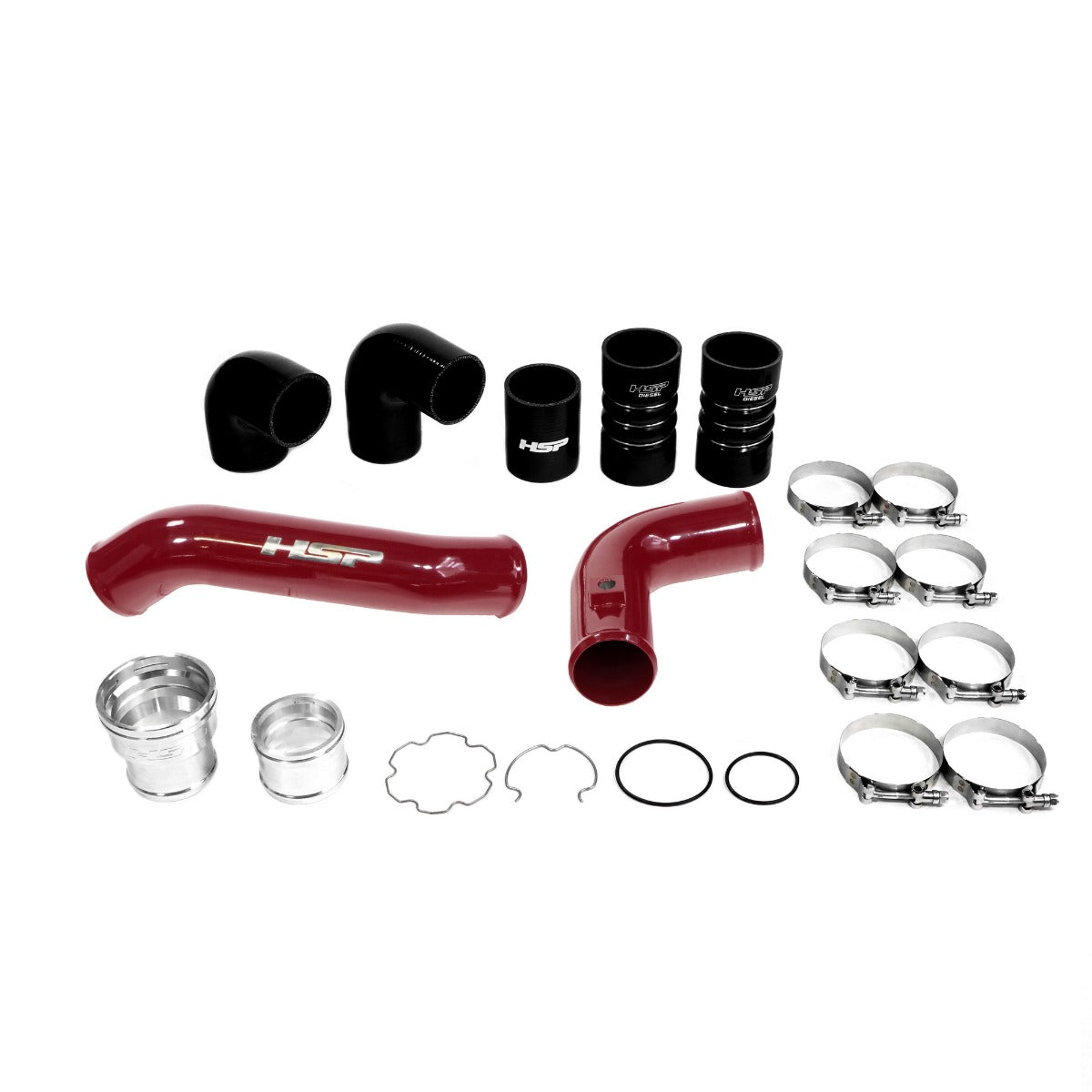 HSP Intercooler Bundle Kit For 2011-2022 Ford Powerstroke F250/350 6.7 Liter-Illusion Cherry - HSP Diesel
