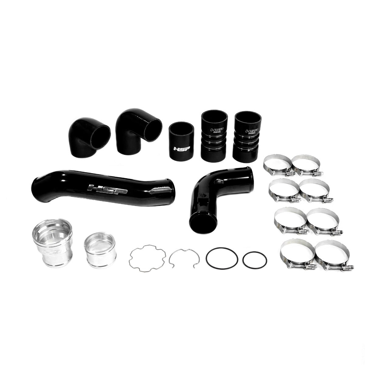 HSP Intercooler Bundle Kit For 2011-2022 Ford Powerstroke F250/350 6.7 Liter-Ink Black - HSP Diesel