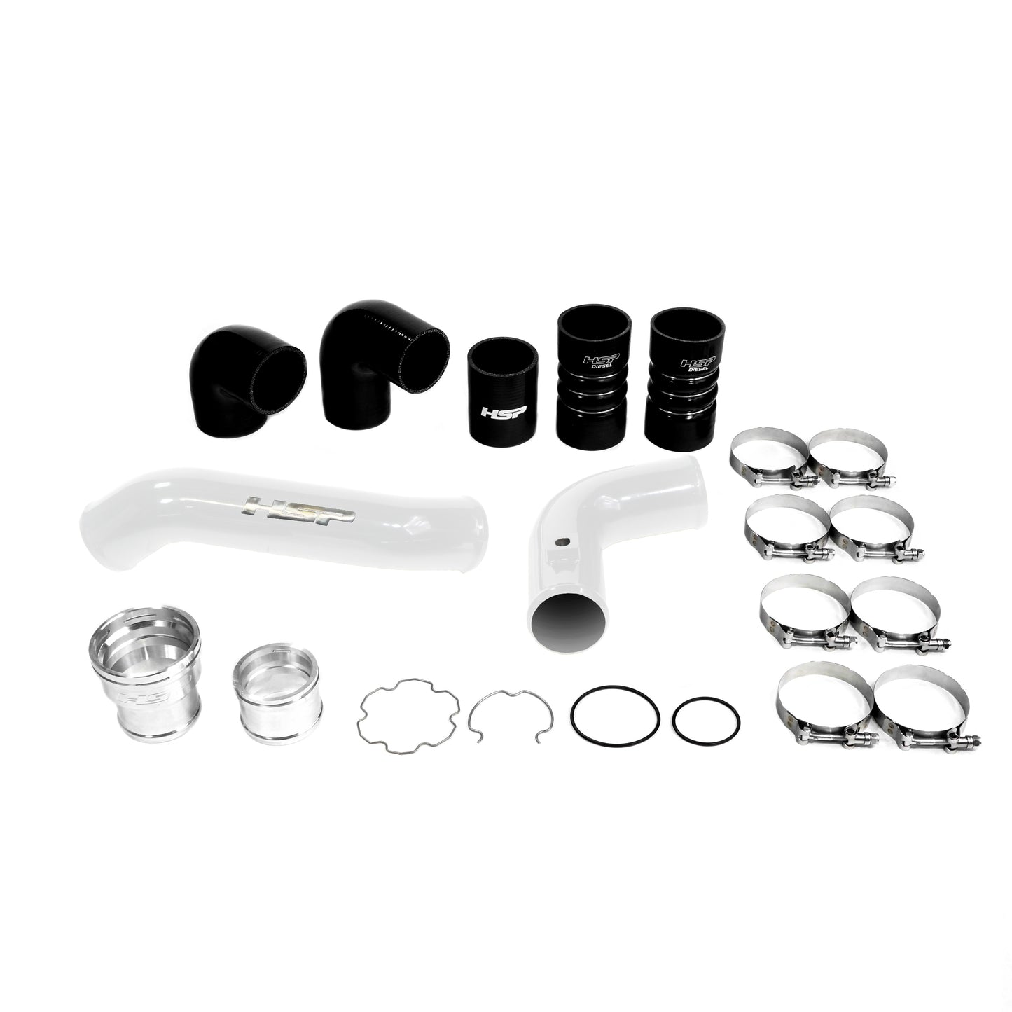 HSP Intercooler Bundle Kit For 2011-2022 Ford Powerstroke F250/350 6.7 Liter-Polar White - HSP Diesel