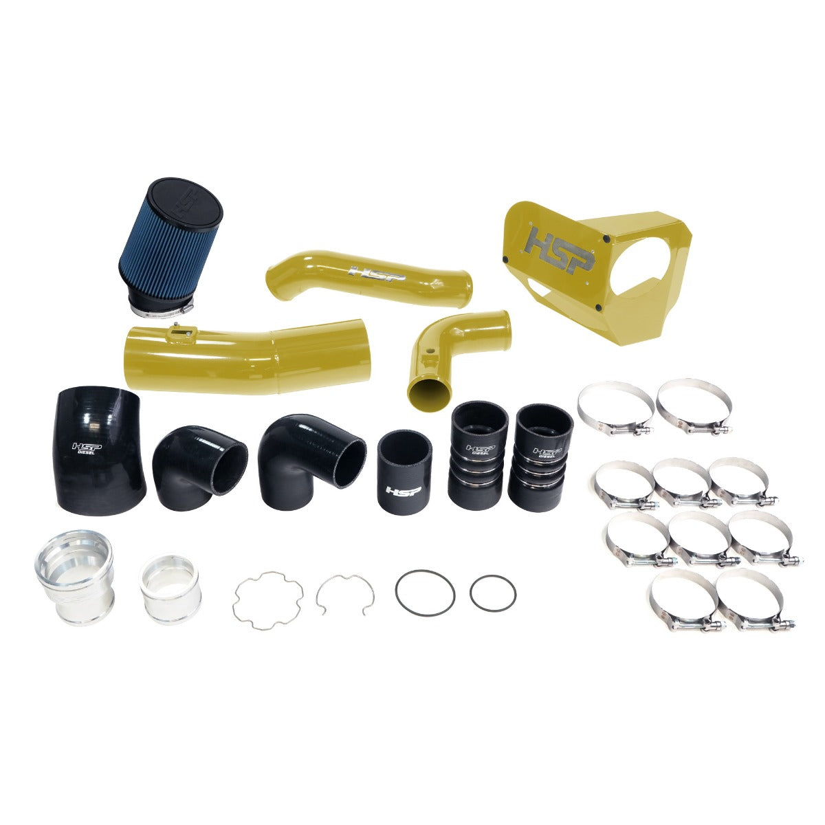 HSP Intake And Intercooler Bundle Kit For 2020-2022 Ford Powerstroke F250/350 6.7 Liter Illusion Blueberry