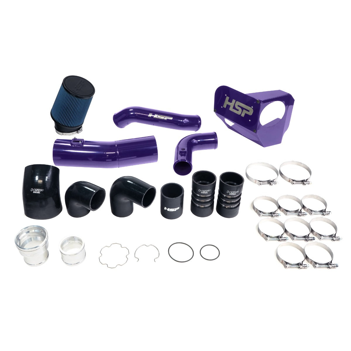 HSP Intake And Intercooler Bundle Kit For 2020-2022 Ford Powerstroke F250/350 6.7 Liter-Illusion Purple - HSP Diesel
