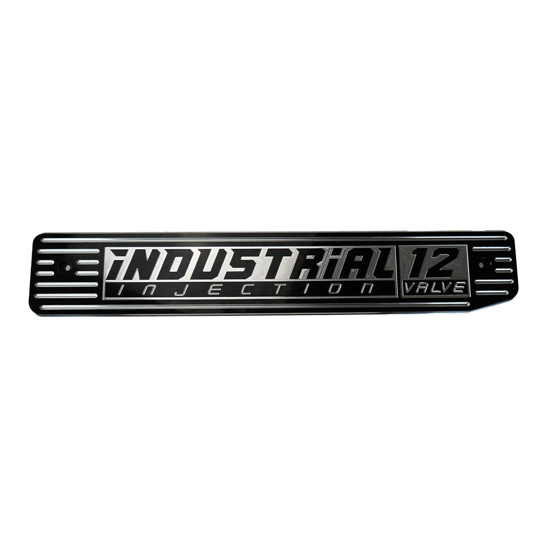 Billet Engine Cover Plate 12V Cummins Red - 89-98 5.9L Cummins Industrial Injection Industrial Injection