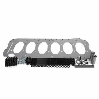 compare product Dodge Common Rail Gorilla Girdle For 89-02 Cummins 14mm With ARP XL Main Studs Industrial Injection