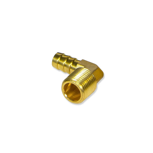 PPE 1/2" NPT-M to 1/2" Barb - 90 degree