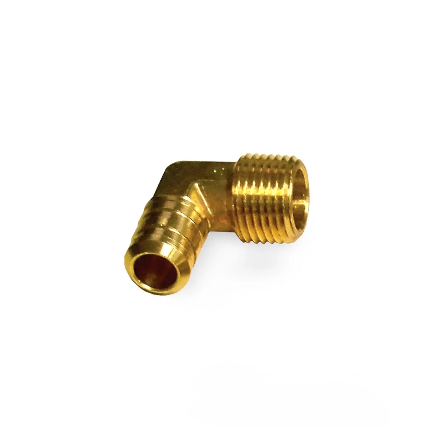PPE 1/2" NPT-M to 5/8" Barb - 90 degree