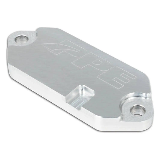 PPE 2001-2026 GM 6.6L Duramax Coolant Block-Off Plate - Billet Aluminum - Raw