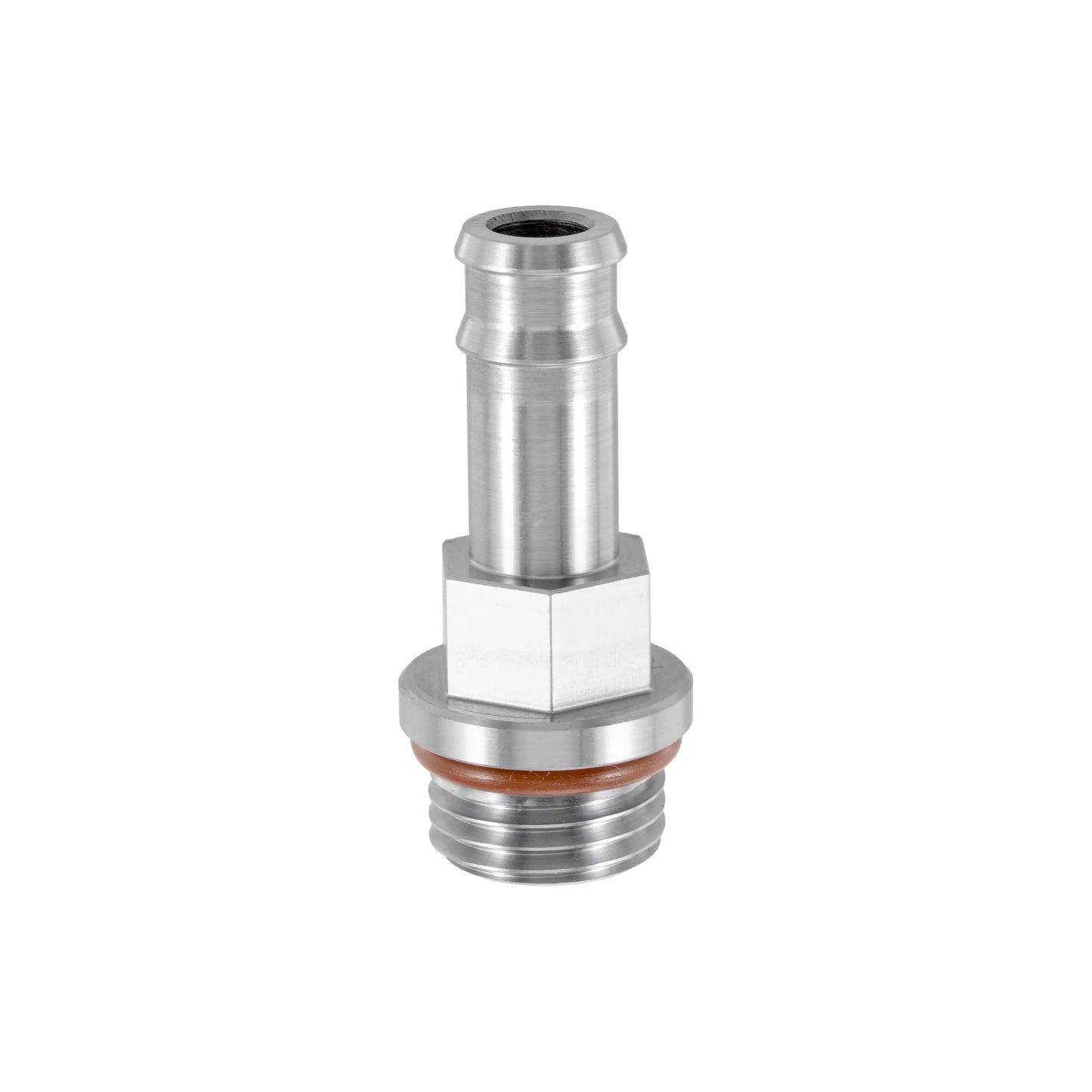 PPE 304 Stainless Steel Fill Adapter with 3/8” Barbed End and 9/16”-18 Threads