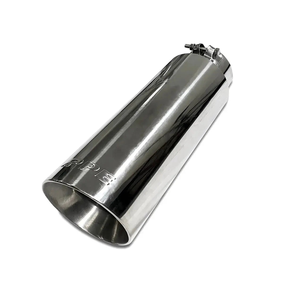PPE 3'' Inlet Exhaust Tip 12.5'' Length, 304 Stainless Steel (Polished/Black)