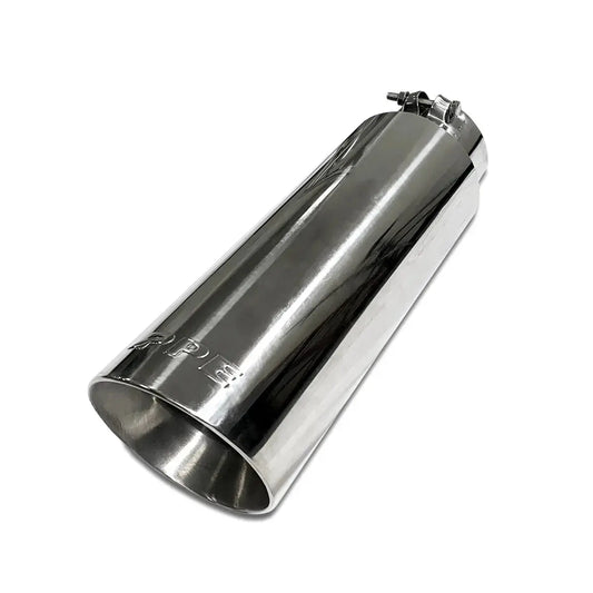 PPE 3'' Inlet Exhaust Tip 12.5'' Length, 304 Stainless Steel (Polished/Black)
