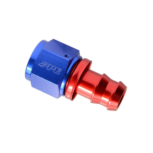 PPE Anodized Aluminum Straight Push-Lock Fitting -10AN(F) to 5-8”(M)