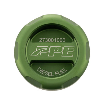 compare product PPE Anodized Green Billet Aluminum Magnetic Fuel Cap – RAM EcoDiesel