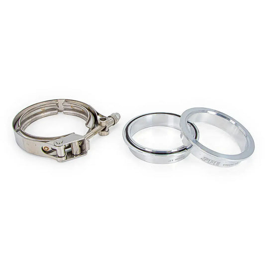 PPE QR 304 Stainless Steel Clamps-Aluminum Flanges  - 3 Piece Set (1C 1M 1F)