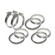 PPE QR 304 Stainless Steel V-Band - 8 Piece Set (2C 3M 3F)
