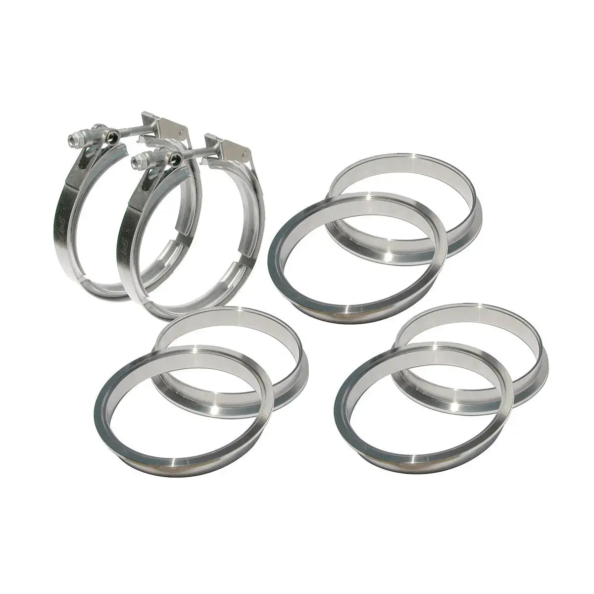PPE QR 304 Stainless Steel V-Band - 8 Piece Set (2C 3M 3F)