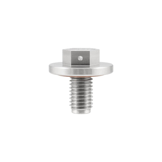 PPE Stainless Steel Drain Plug with Integrated Magnet and M12-1.75 Threads, for Stamped Steel Pans
