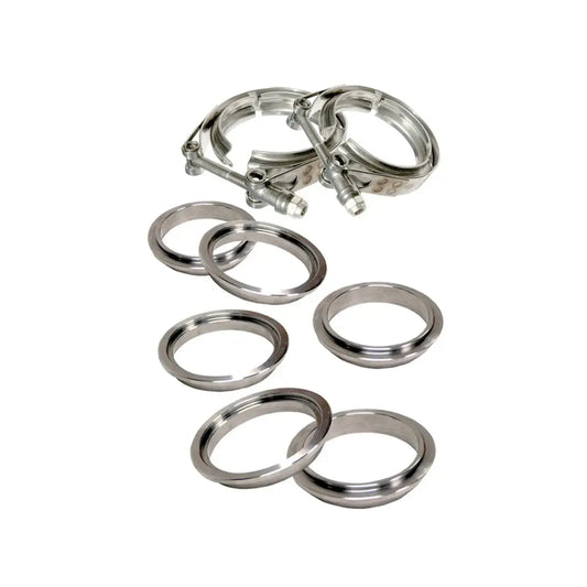 PPE Standard 304 Stainless Steel V-Band - 8 piece Set (2C 3M 3F)
