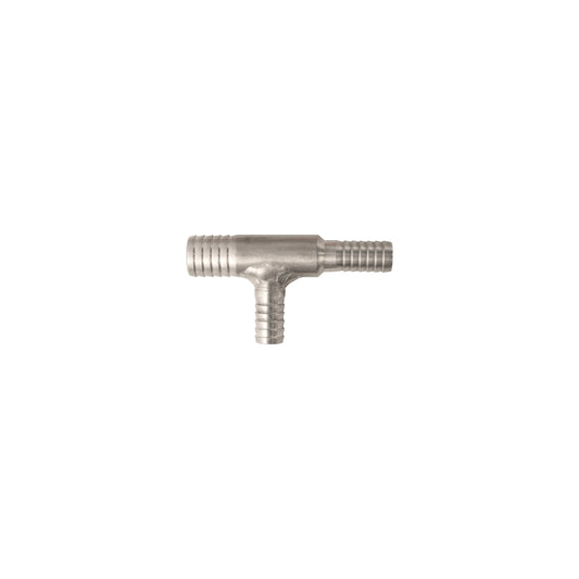 PPE Tee Barb Fitting 1/2" 3/8" 3/8" SS