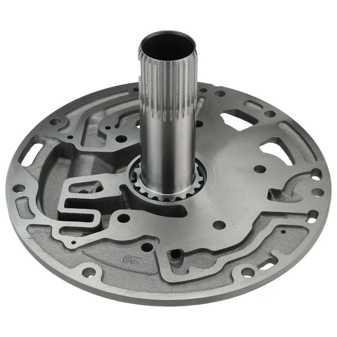 Pump Cover Assembly - Billet Steel Spline-In Stator Shaft, Cast Iron Pump Cover, FMX 29 Spline