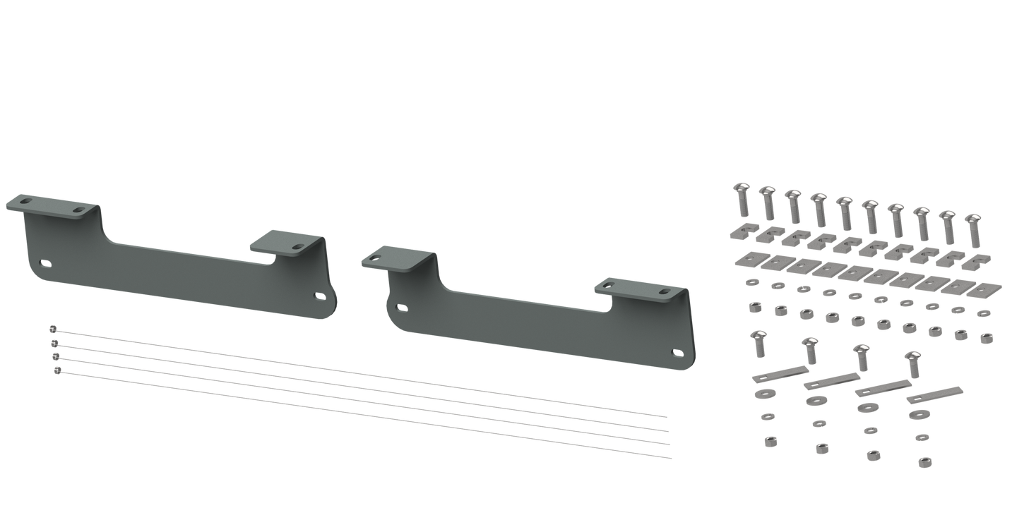 B&W Trailer Hitches RVR2404 Custom Installation Brackets For Universal Mounting Rails For Some Ford Trucks - primary image