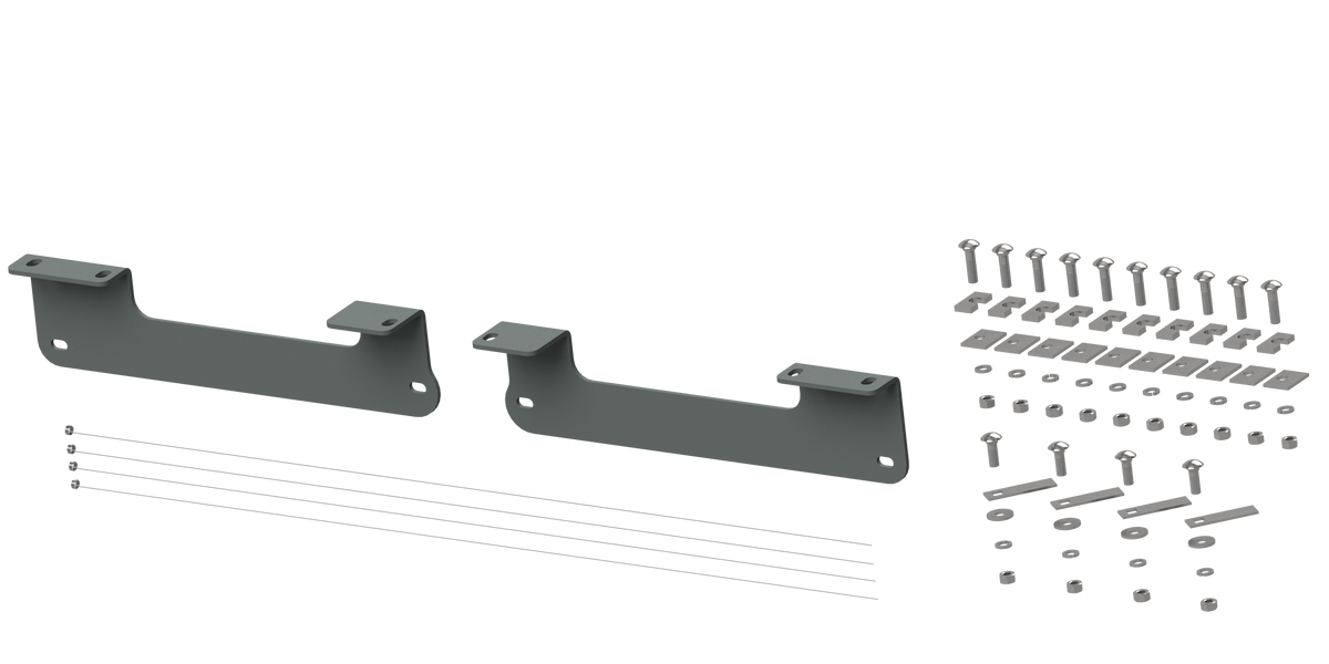 B&W Trailer Hitches RVR2404 Custom Installation Brackets For Universal Mounting Rails For Some Ford Trucks - primary image