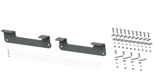 B&W Trailer Hitches RVR2404 Custom Installation Brackets For Universal Mounting Rails For Some Ford Trucks - primary image