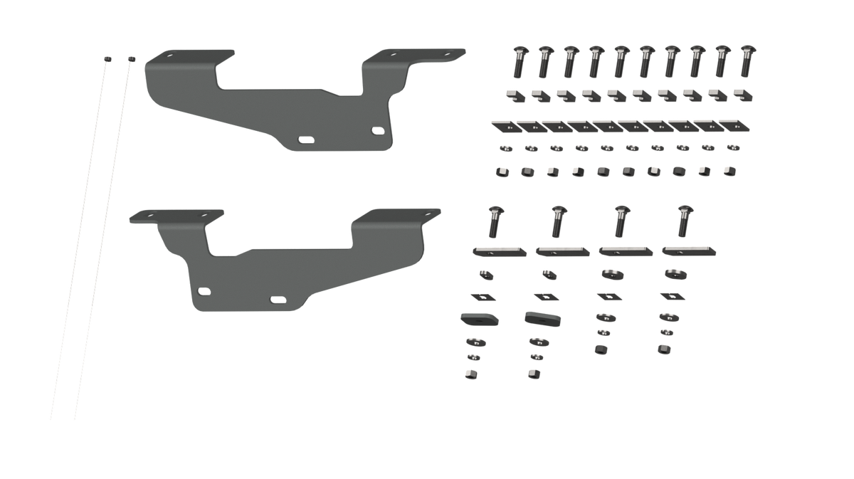 B&W Trailer Hitches RVR2405 Custom Installation Brackets For Universal Mounting Rails For Some Ford Trucks - primary image
