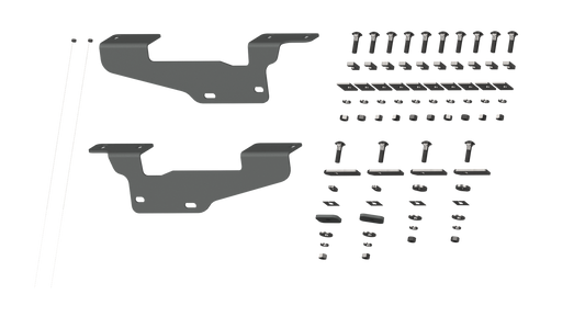 B&W Trailer Hitches RVR2405 Custom Installation Brackets For Universal Mounting Rails For Some Ford Trucks - primary image
