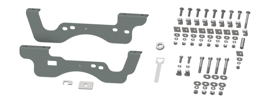 B&W Trailer Hitches RVR2406 Custom Installation Brackets For Universal Mounting Rails For Some Ford Trucks - primary image