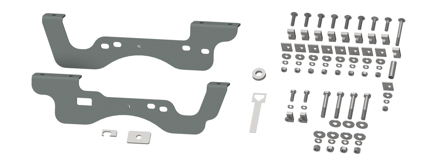 B&W Trailer Hitches RVK2406 Custom Installation Kit For Universal Mounting Rails For Some Ford Trucks - primary image