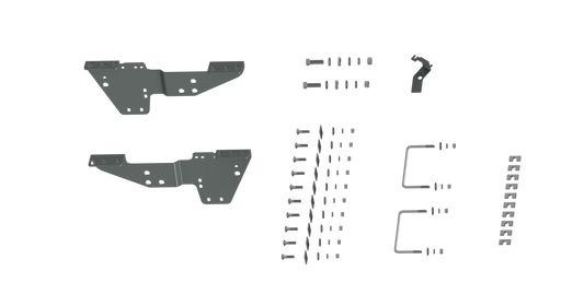 B&W Trailer Hitches RVR2500 Custom Installation Brackets For Universal Mounting Rails For Some Ford Trucks - primary image