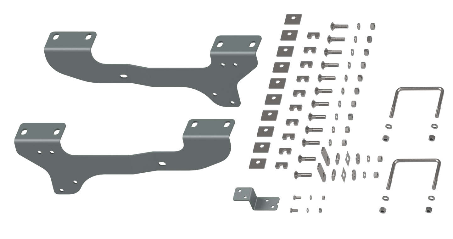B&W Trailer Hitches RVR2503 Custom Installation Brackets For Universal Mounting Rails For Some GM Trucks - primary image