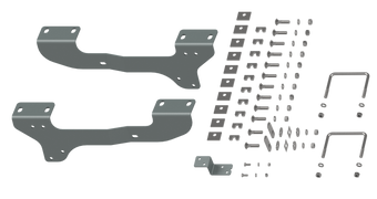 compare product B&W Trailer Hitches RVR2503 Custom Installation Brackets For Universal Mounting Rails For Some GM Trucks