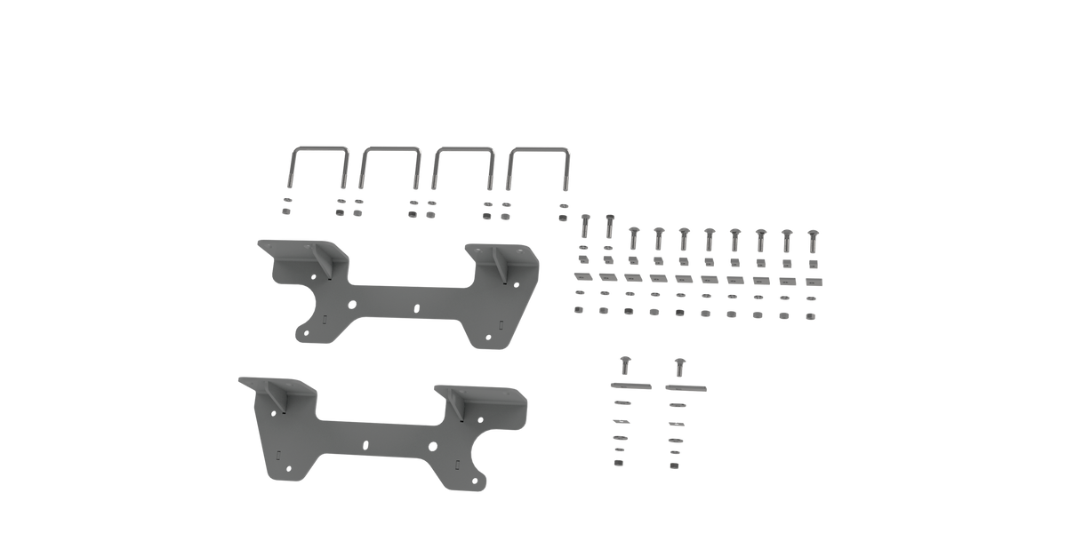 B&W Trailer Hitches RVR2504 Custom Installation Brackets For Universal Mounting Rails For Some GM Trucks - primary image