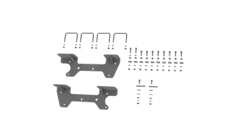 compare product B&W Trailer Hitches RVR2504 Custom Installation Brackets For Universal Mounting Rails For Some GM Trucks