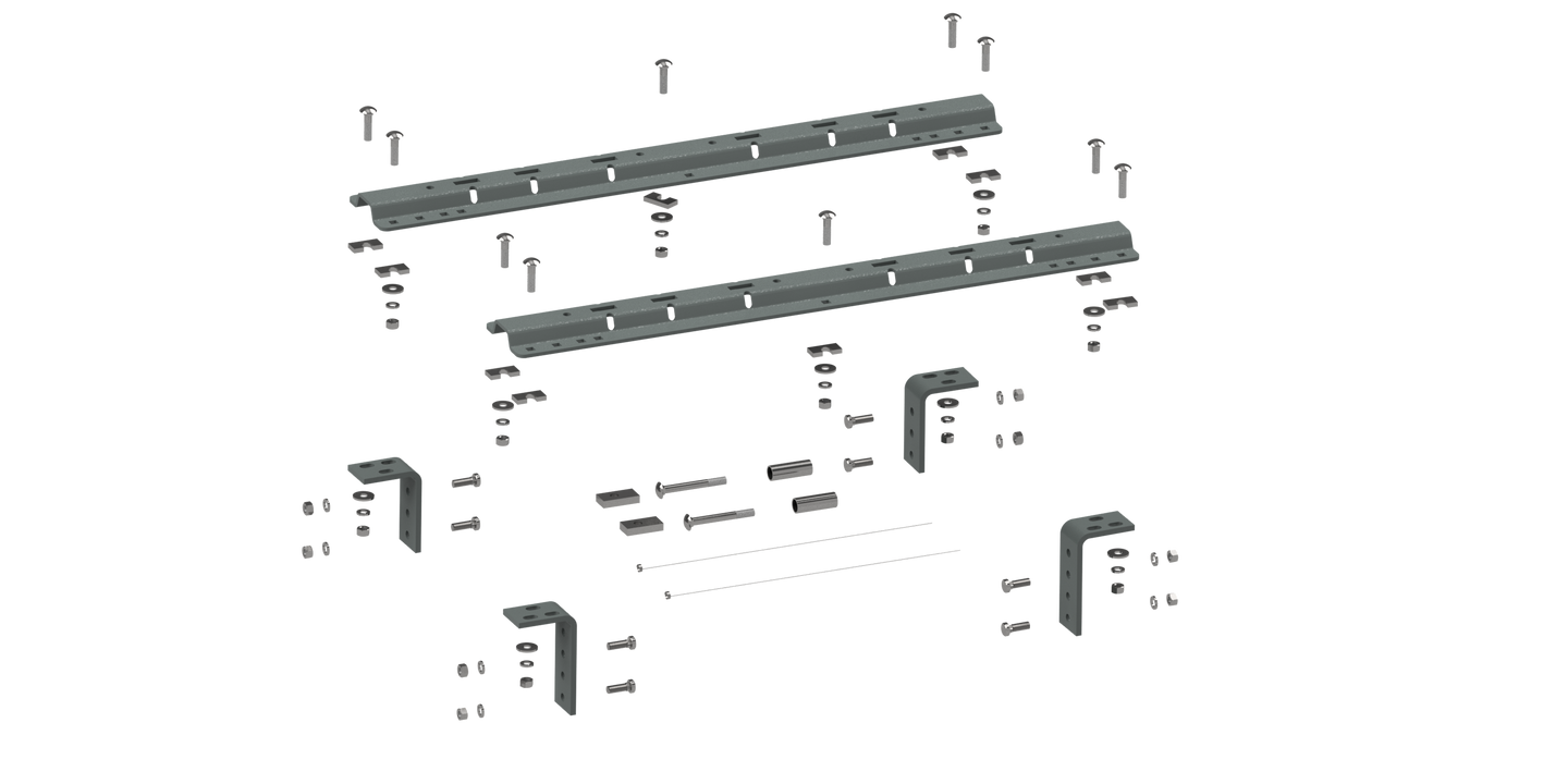 B&W Trailer Hitches RVR3200 Universal Mounting Rails For 5th Wheel Hitches - primary image