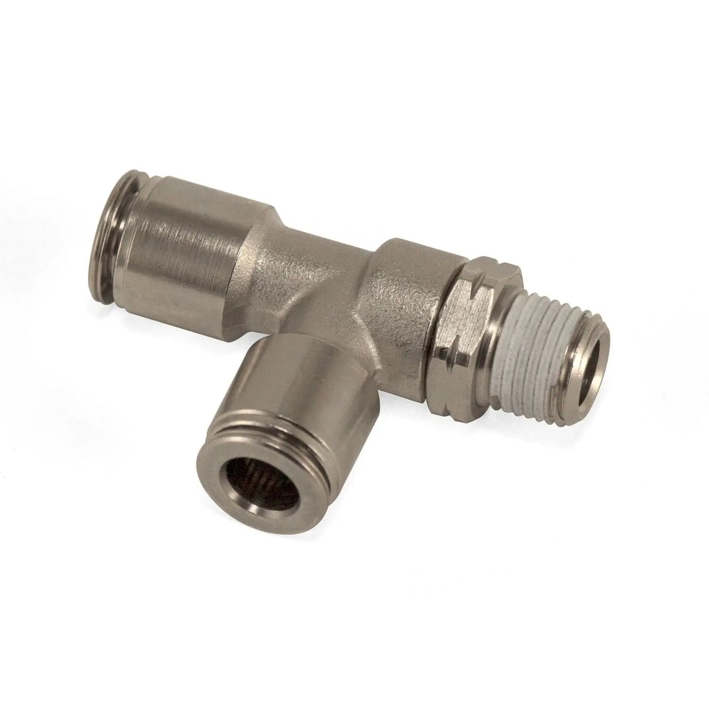 Run Tee - Male 1/8" NPT x 1/4" Tube x 1/4" Tube - 21841