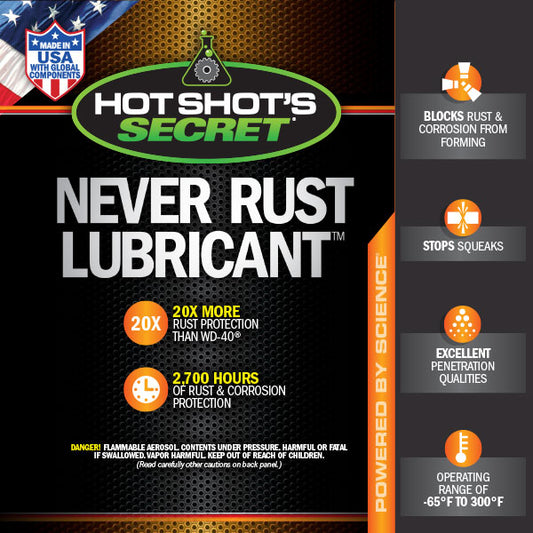 Hot Shot's Secret NEVER RUST LUBRICANT